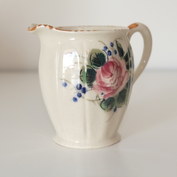 Vintage Porcelain Floral Milk Pitcher Japan - Picture 4 of 9